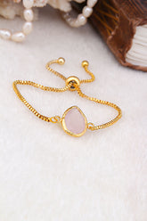 Bracciale in quarzo rosa